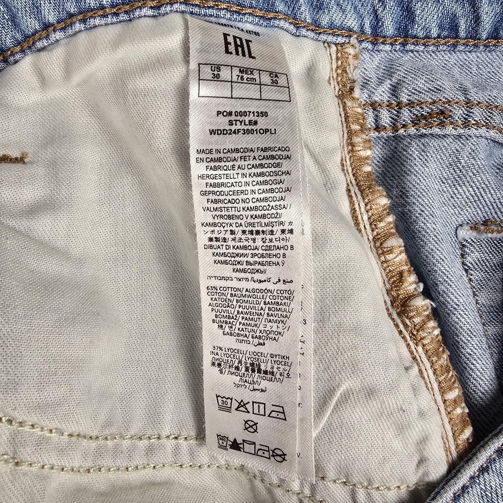 Rag & Bone Lori Mid Rise Crop Jeans Womens 30 Light Wash Wide Leg Denim Relaxed - Picture 13 of 15